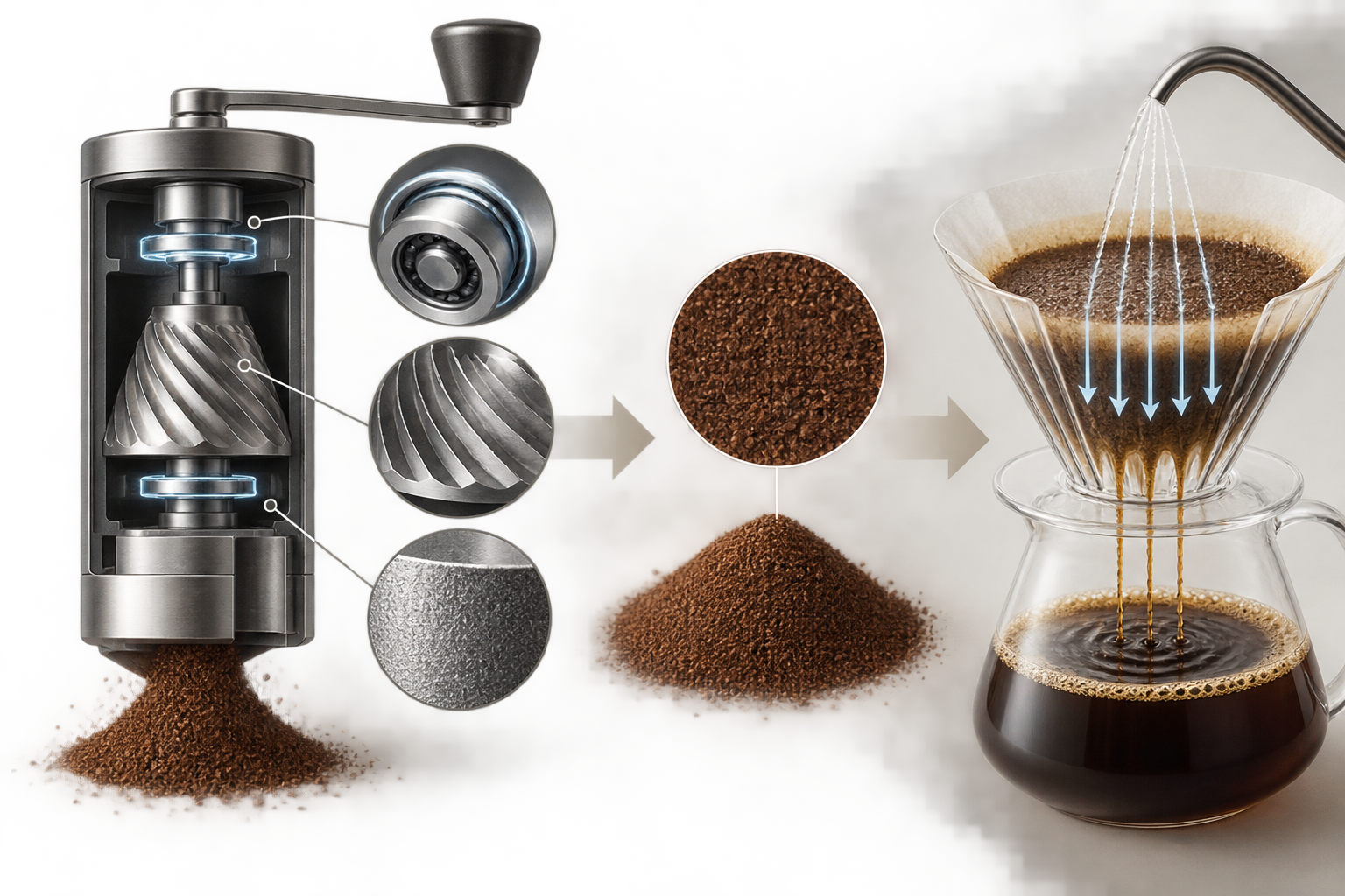 良いコーヒーミルが生活に及ぼすメリット 抽出のムラを防ぐ