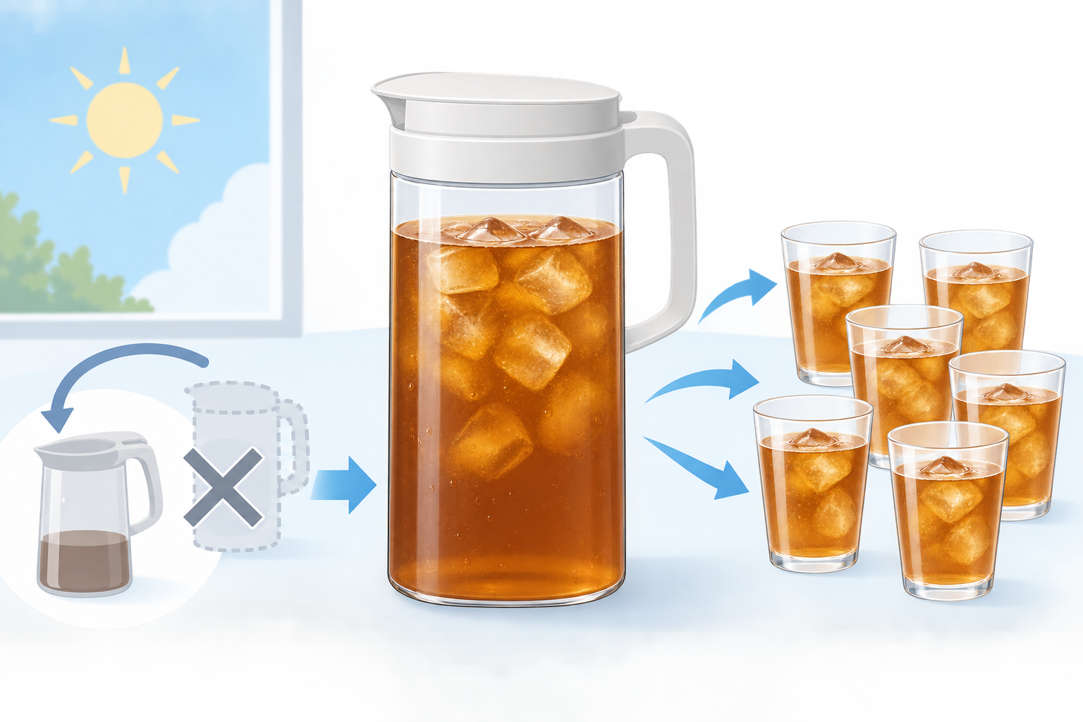 良いピッチャーが生活に及ぼすメリット 家族の冷たい飲み物を一定量まとめて保つ