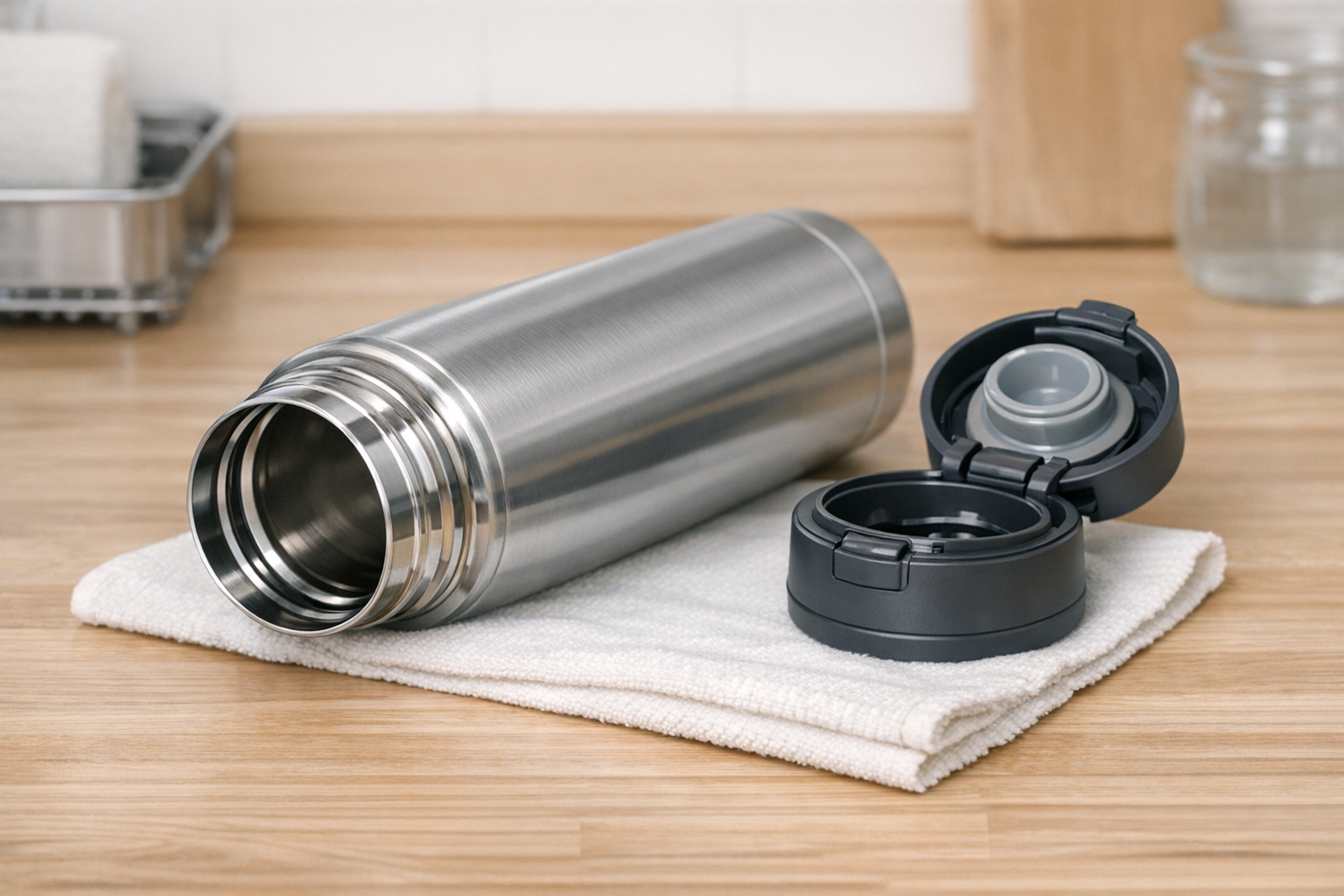 メンテナンスの完了した清潔なボトル