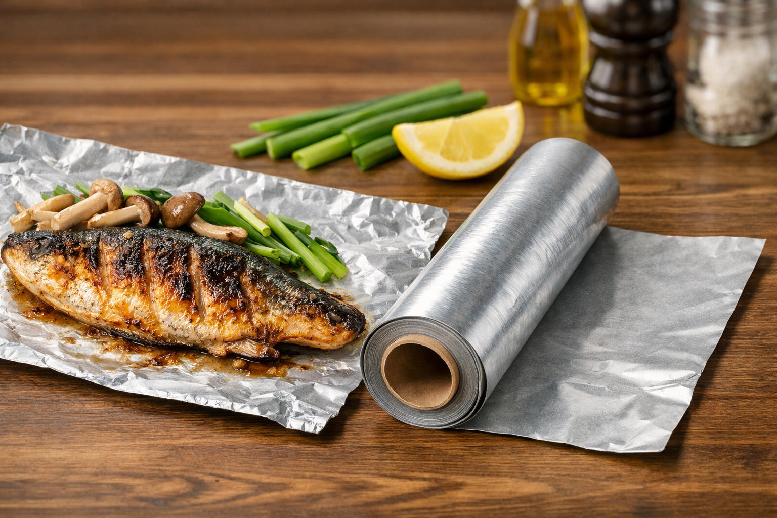 フライパンで魚を焼くならアルミホイルとクッキングシートどっち?失敗しない焼き方と注意点のイメージ