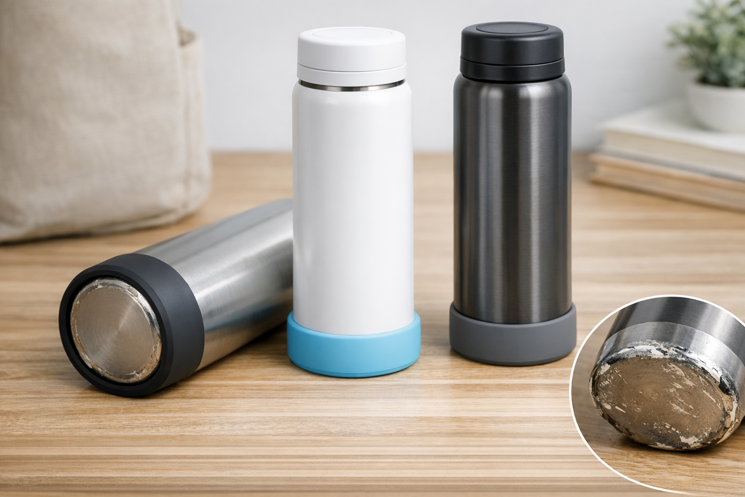 水筒の底を保護するシリコンカバーのイメージ