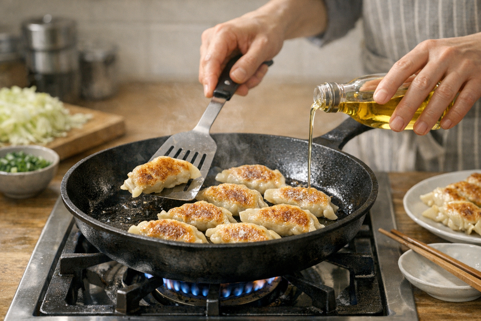 鉄フライパンがくっつく原因と復活方法！一生モノの道具を育てるお手入れ術のイメージ