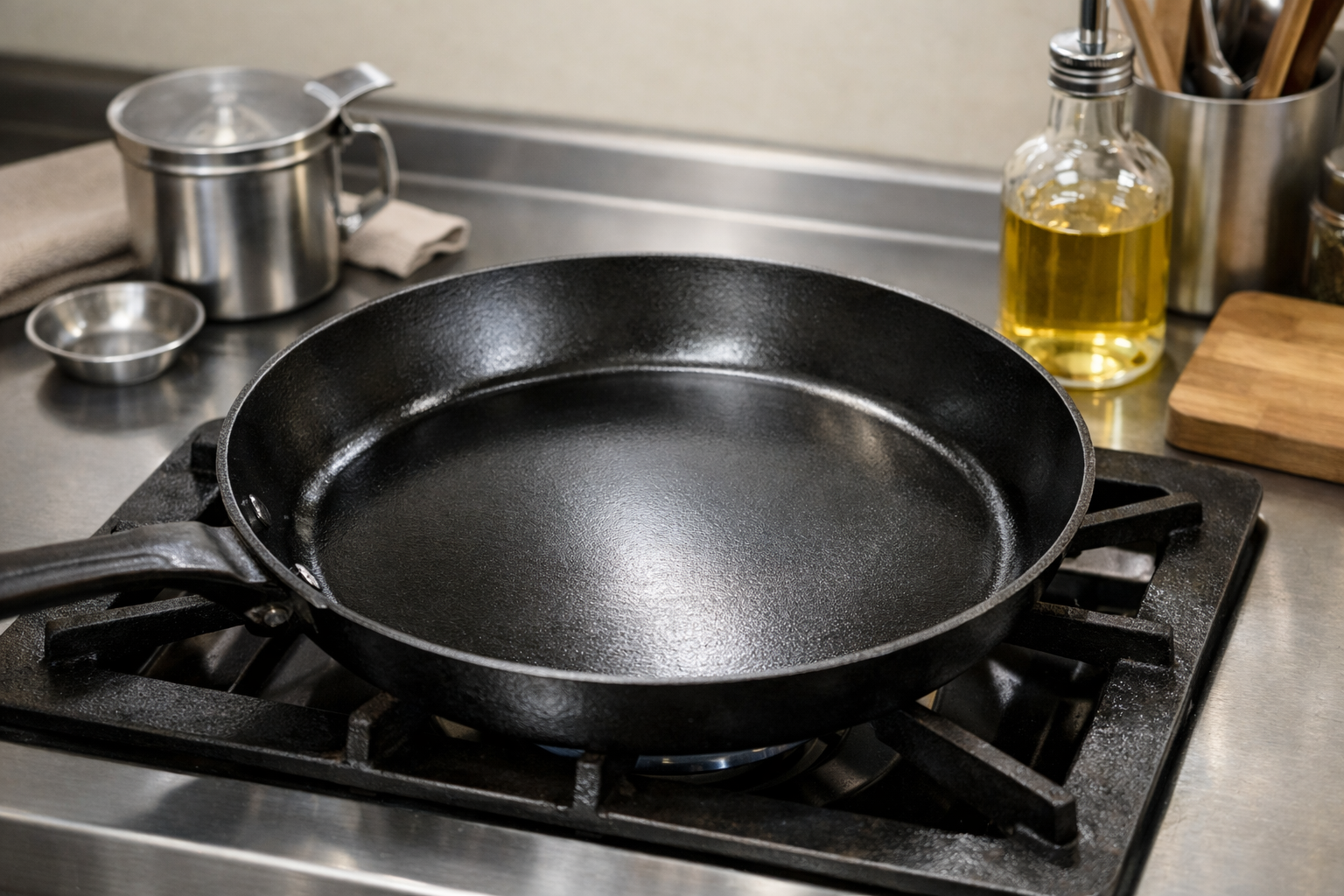 鉄フライパンがくっつく原因と復活方法！一生モノの道具を育てるお手入れ術のイメージ