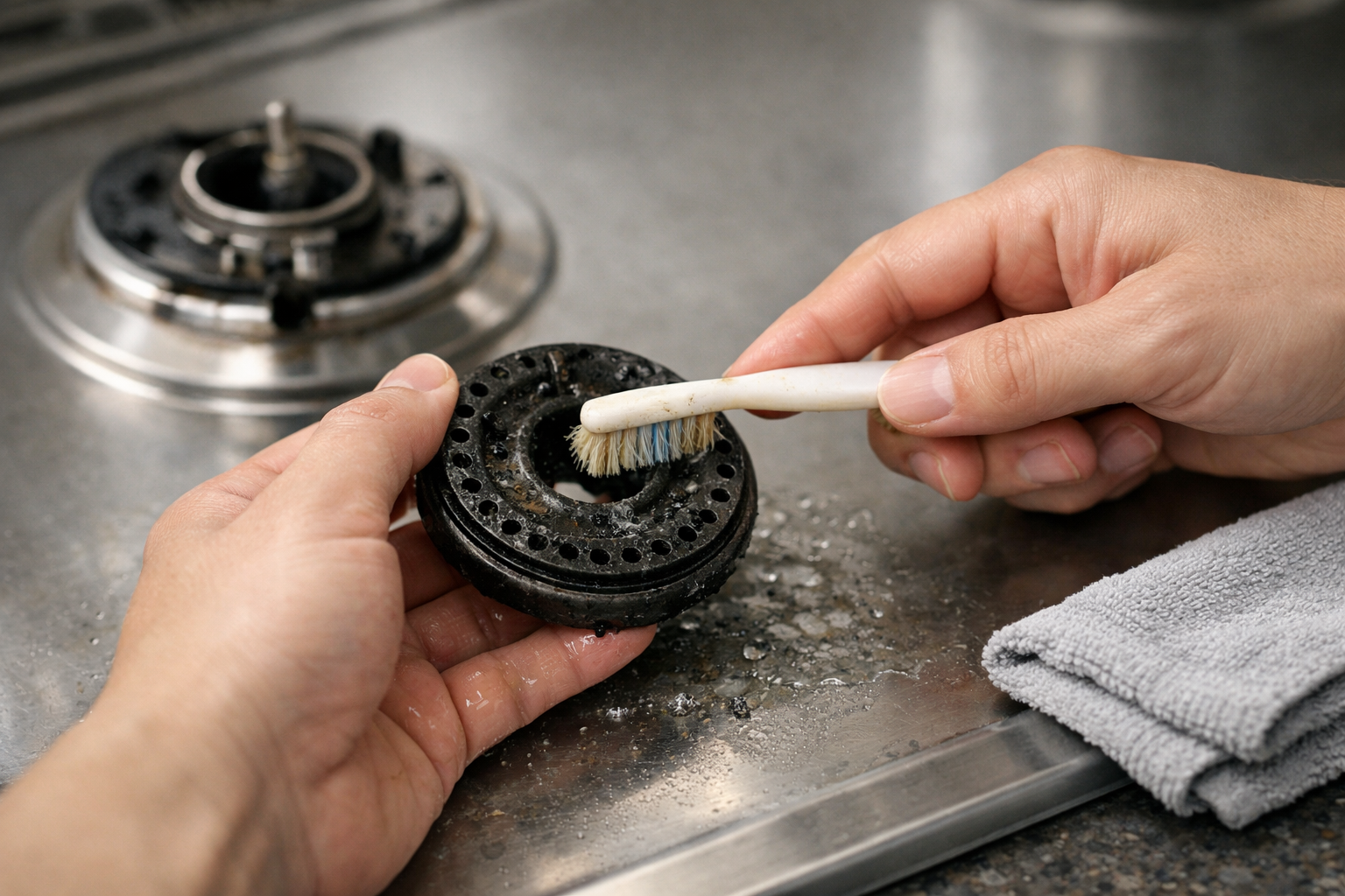 コンロの火が赤い原因と直し方！危険な不完全燃焼の見分け方を解説のイメージ