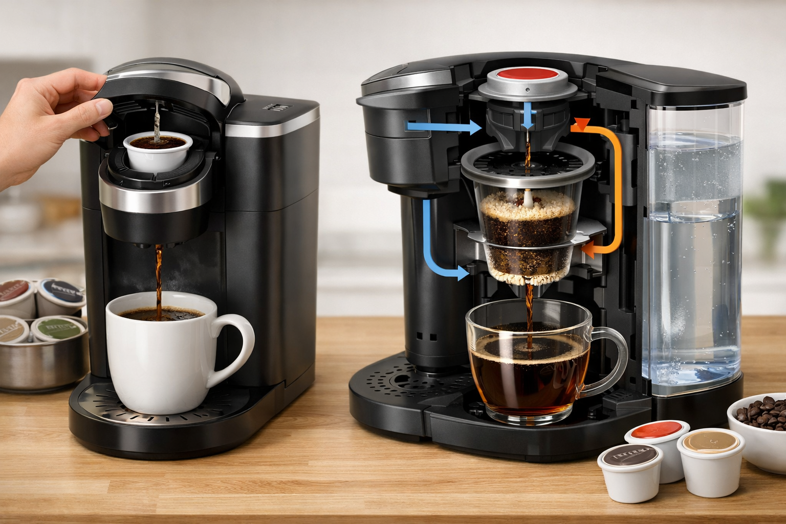 キューリグのコーヒーメーカー完全ガイド｜カプセル式の評判と使い方のイメージ