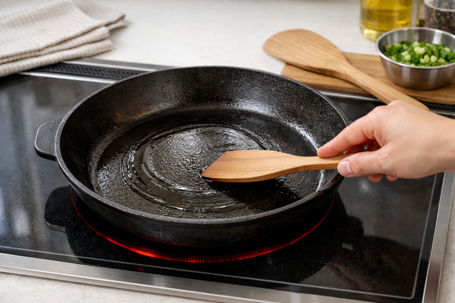 IHで鉄フライパンは使える？相性の良さと失敗しない選び方・使い方のイメージ